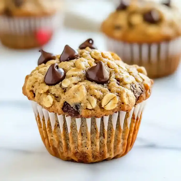 Easy Oatmeal Chocolate Chip Muffins