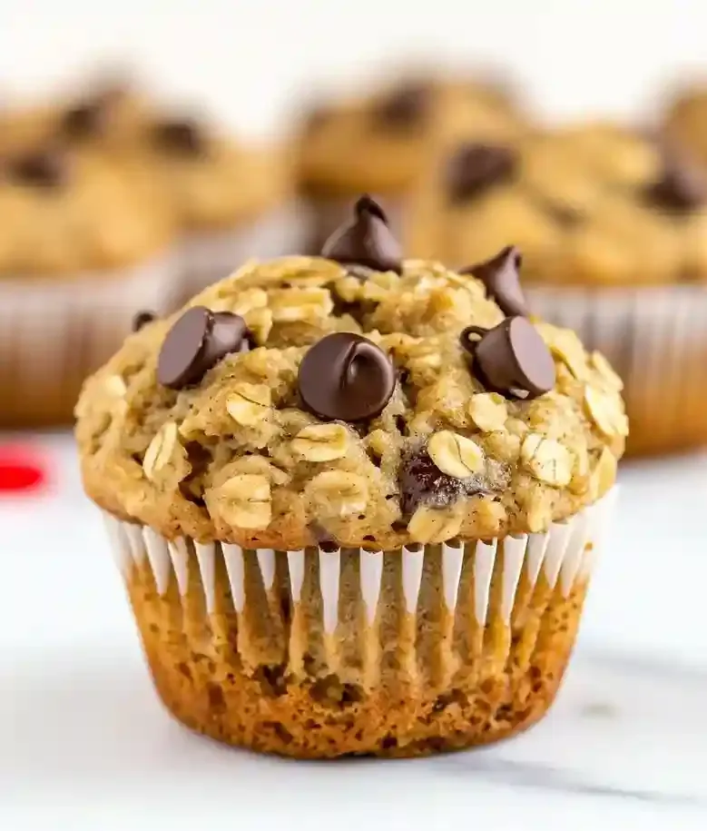 Easy Oatmeal Chocolate Chip Muffins