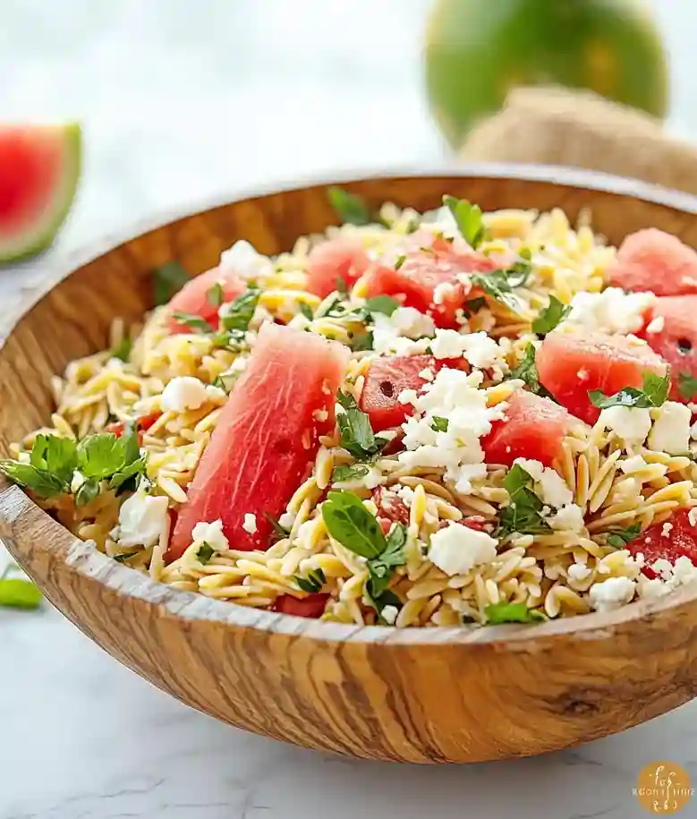 Easy Orzo Watermelon Salad Recipe