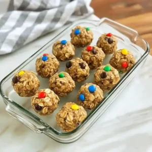 Easy Peanut Butter Oatmeal Balls