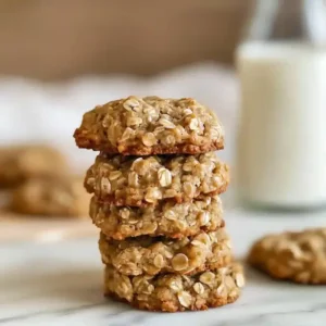 Easy Peanut Butter Oatmeal Cookies