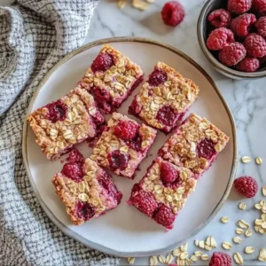 Easy Raspberry Oat Bars Recipe