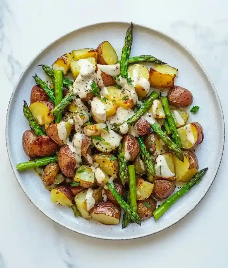 Easy Roasted Asparagus and Potatoes
