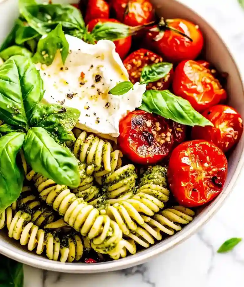 Easy Roasted Tomatoes with Burrata