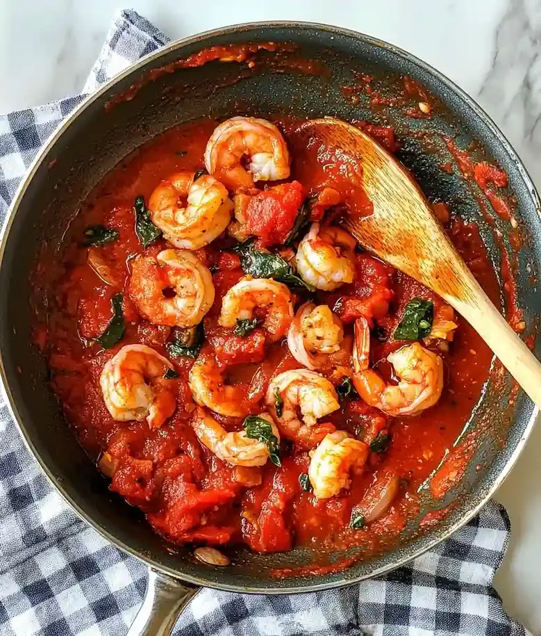 Easy Shrimp Marinara Pasta Recipe