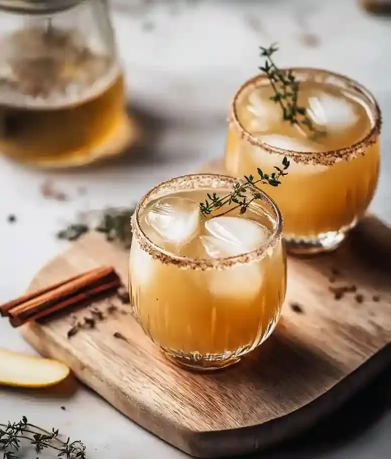 Easy Sparkling Vanilla Pear Mocktails