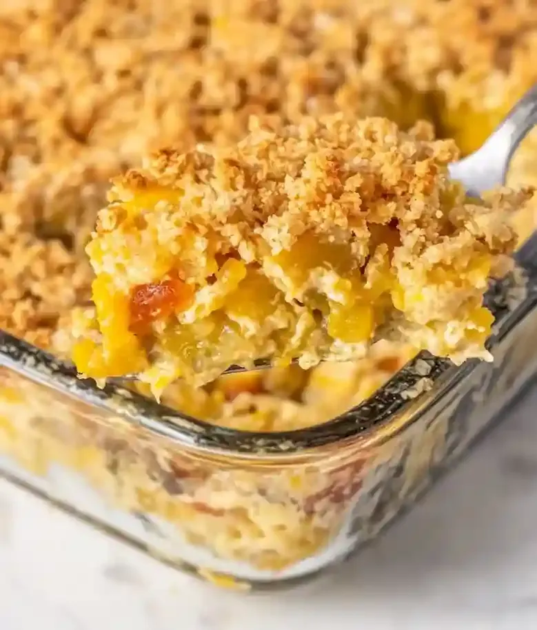 Easy Squash Casserole with Ritz Crackers