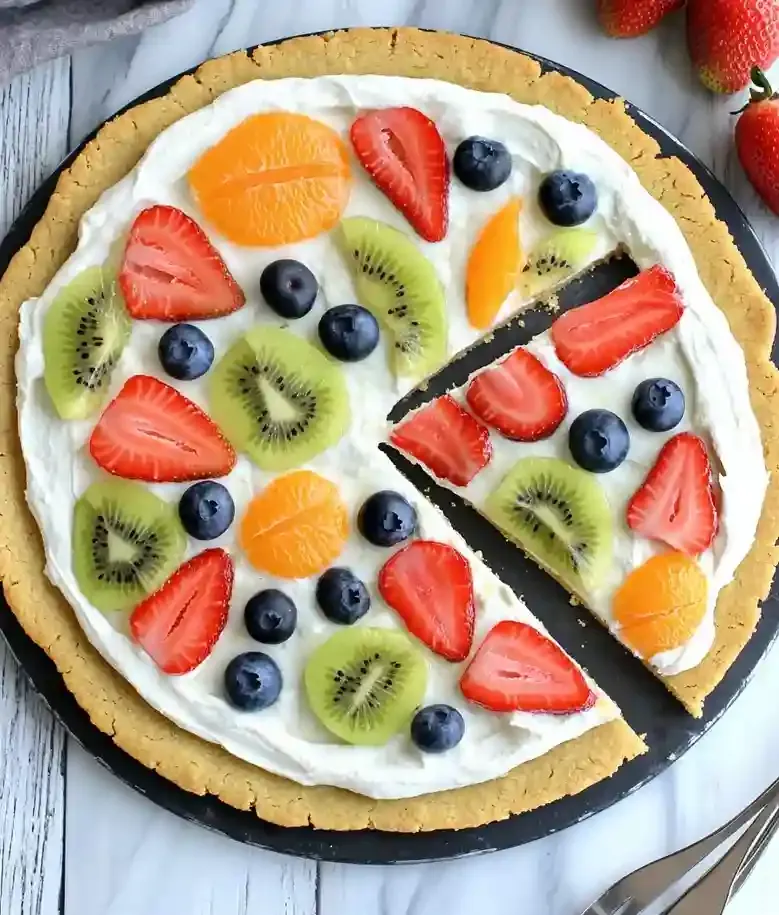 Easy Sugar Cookie Fruit Pizza