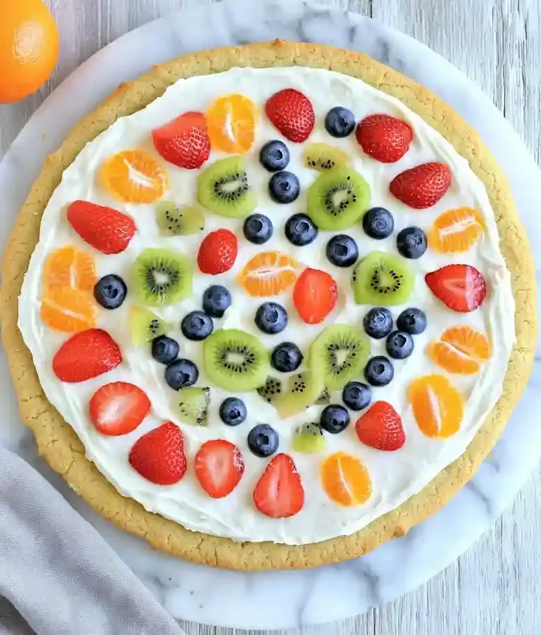 Easy Sugar Cookie Fruit Pizza