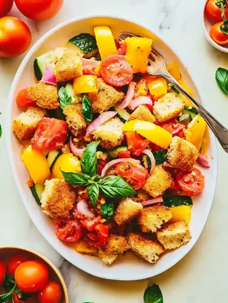 Easy Tuscan Panzanella Salad Recipe