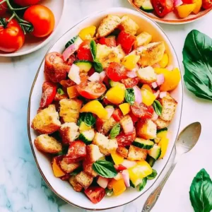 Easy Tuscan Panzanella Salad Recipe