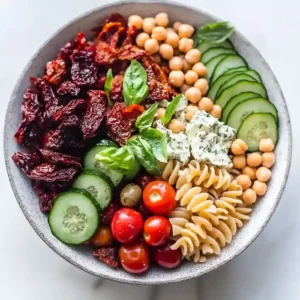 Easy Vegan Greek Pasta Salad