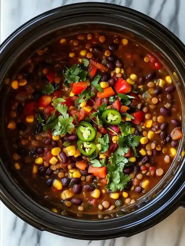 Easy Vegan Lentil Taco Chili