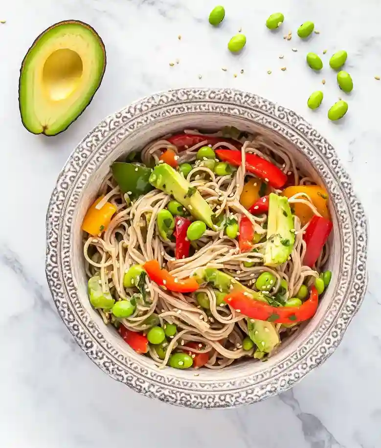 Easy Vegan Miso Noodle Salad