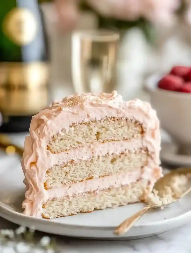 Elegant Pink Champagne Cake Recipe