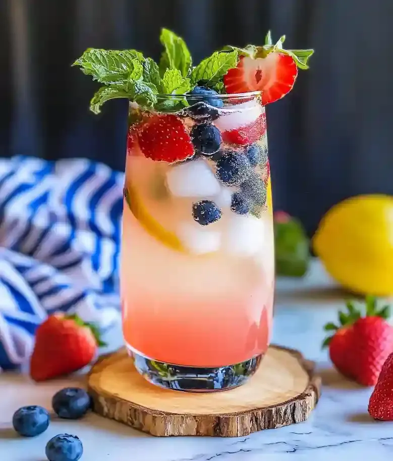 Festive 4th of July Mocktail