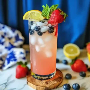 Festive 4th of July Mocktail