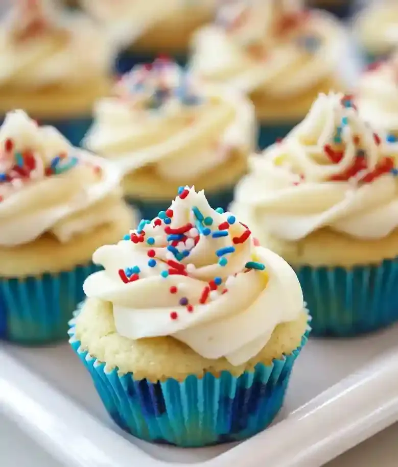 Festive Fourth of July Cupcakes