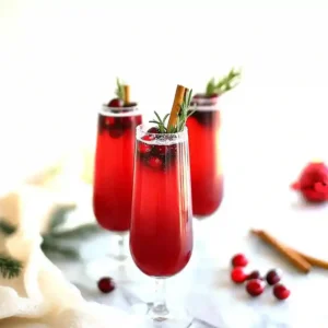 Festive Orange Cranberry Mimosa