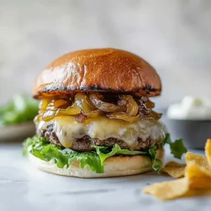Flavorful Caramelized Onion Smash Burgers