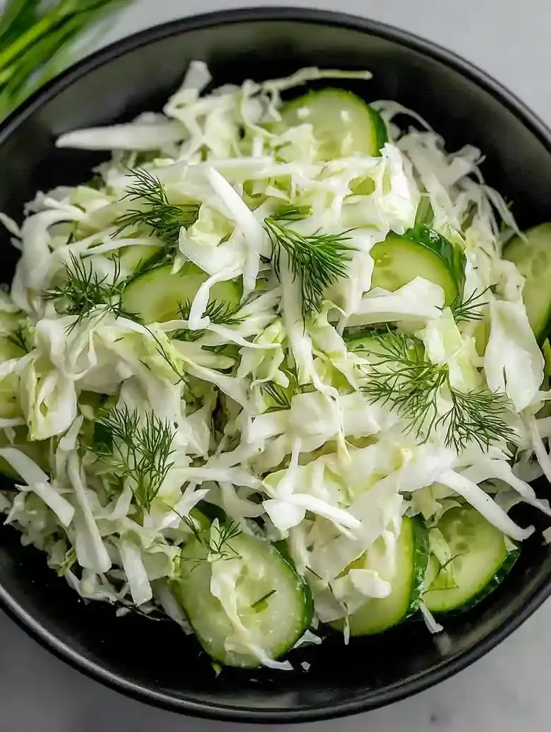 Fresh Cabbage Cucumber Salad Recipe