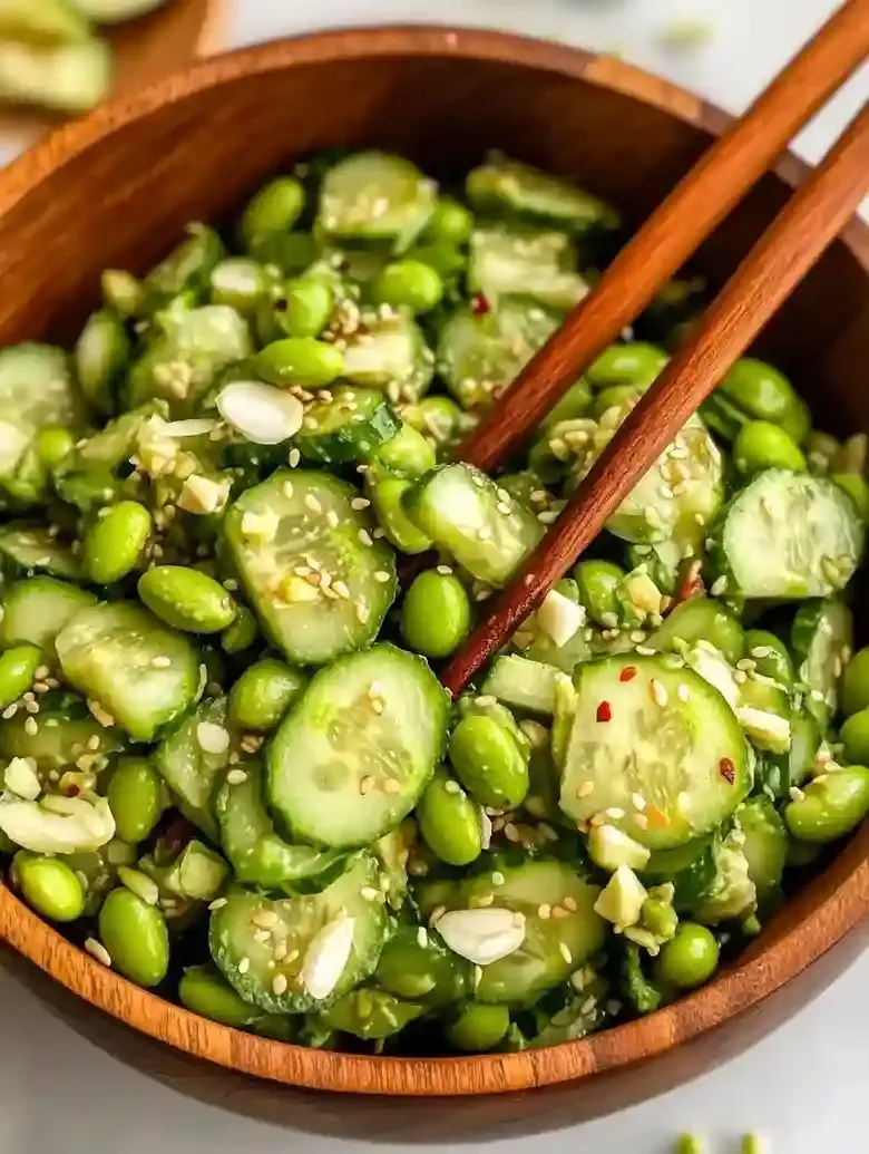 Fresh Cucumber Edamame Salad