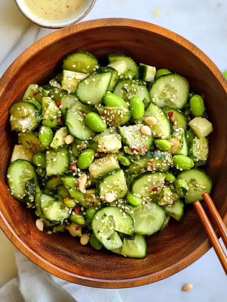Fresh Cucumber Edamame Salad