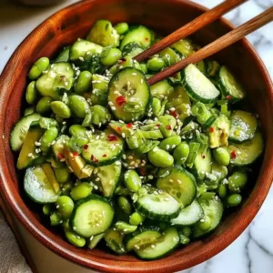 Fresh Cucumber Edamame Salad