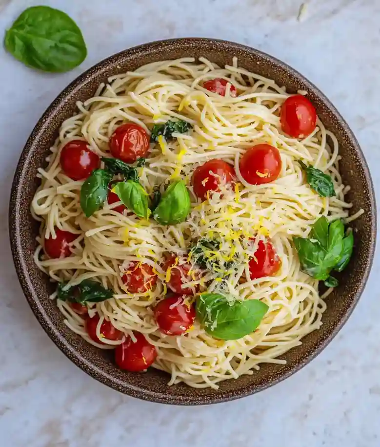 Fresh Lemon Capellini Salad Recipe
