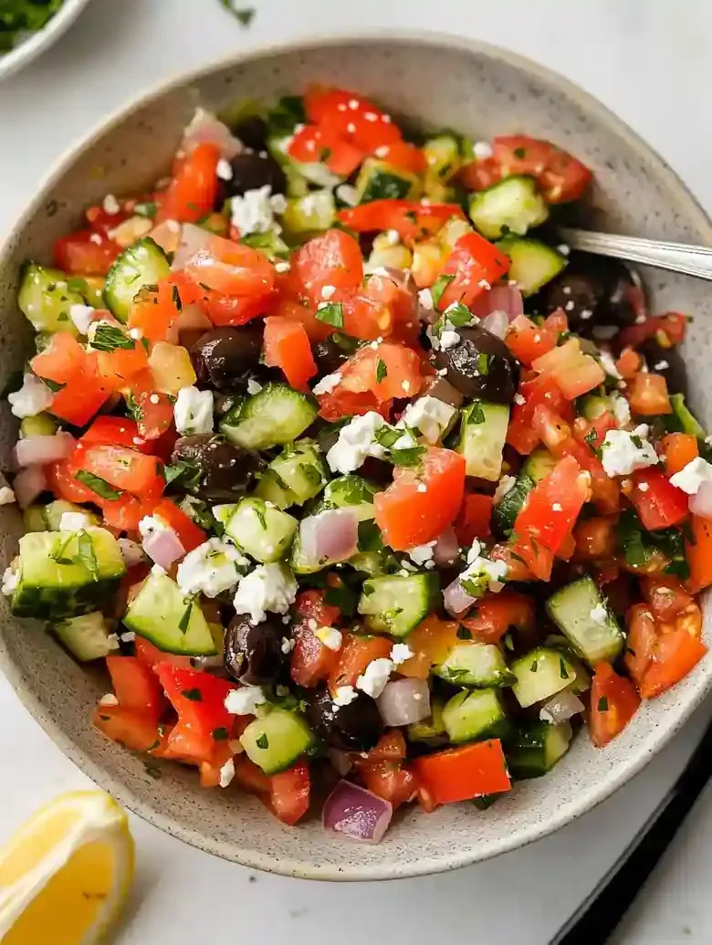 Fresh Mediterranean Cucumber Salad