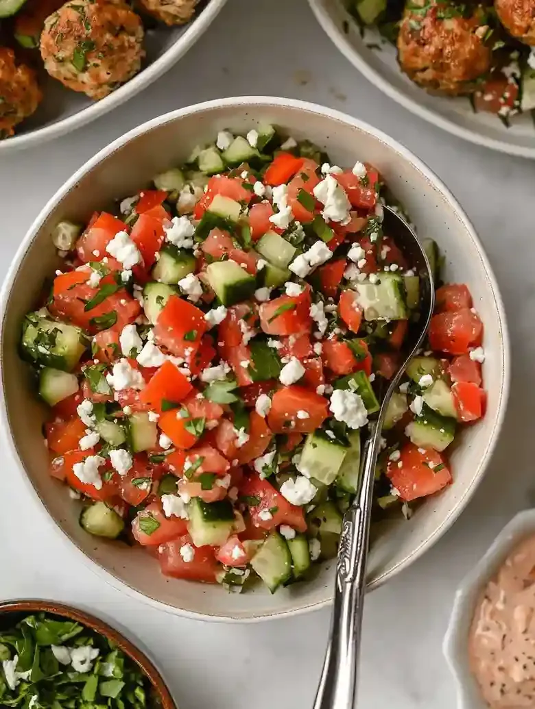 Fresh Mediterranean Cucumber Salad