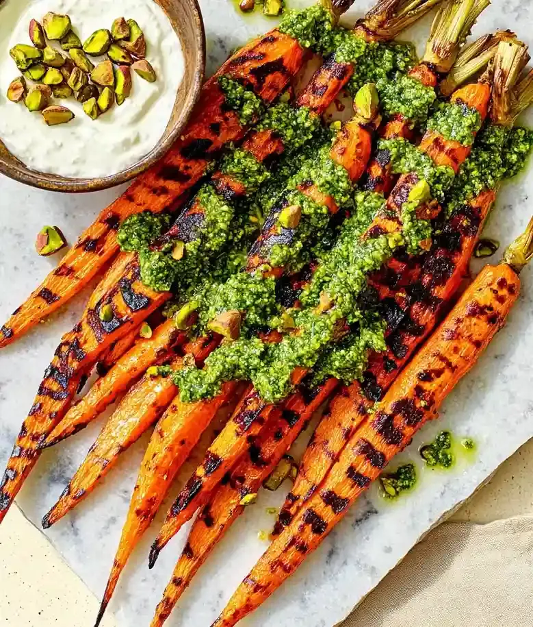 Grilled Carrots with Labneh and Zhoug