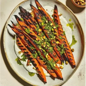 Grilled Carrots with Labneh and Zhoug