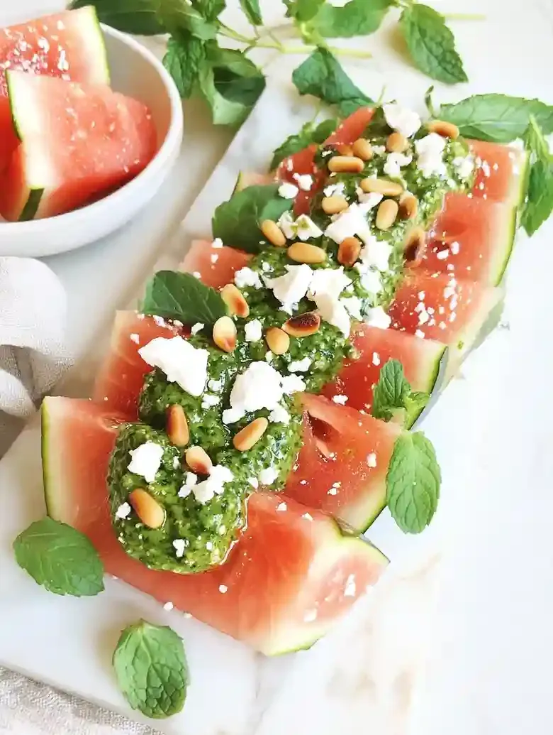 Grilled Watermelon Salad with Feta