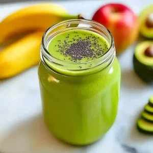 Healthy Apple Avocado Smoothie Recipe