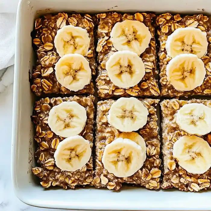 Healthy Banana Baked Oatmeal Recipe