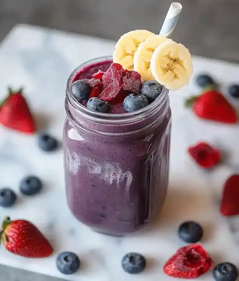 Healthy Berry Egg White Smoothie