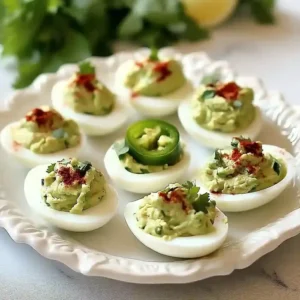 Healthy Guacamole Deviled Eggs Recipe