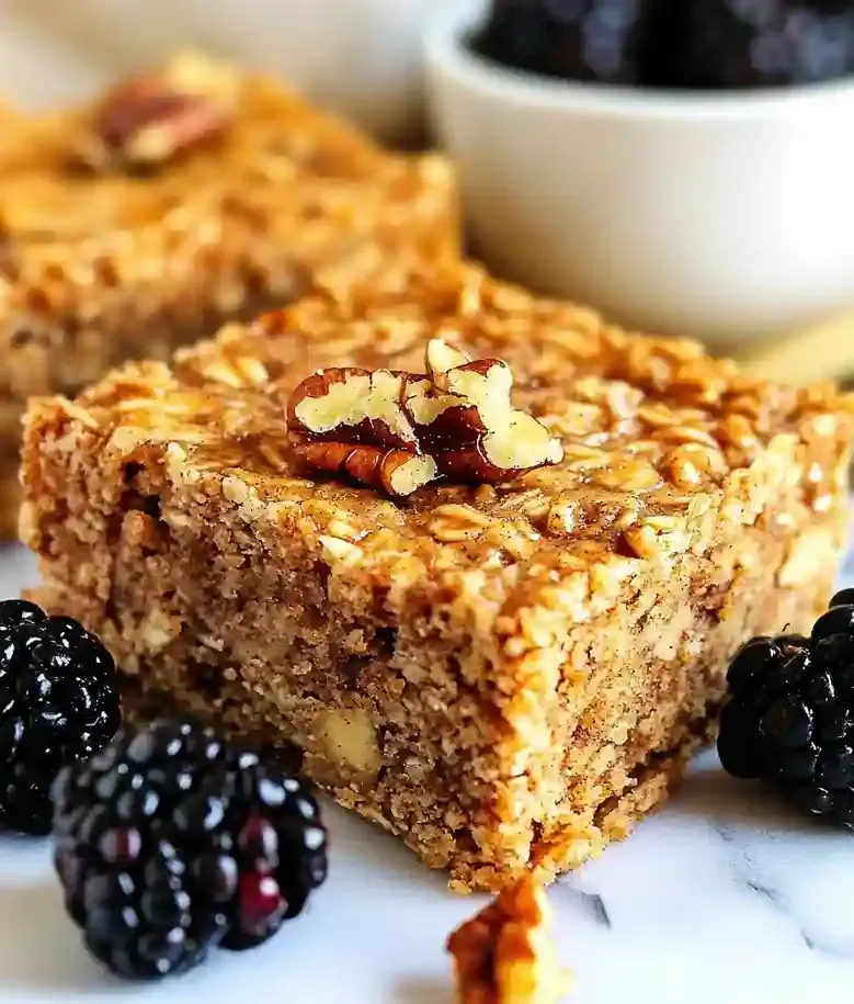 Healthy Maple Cinnamon Oatmeal Bars