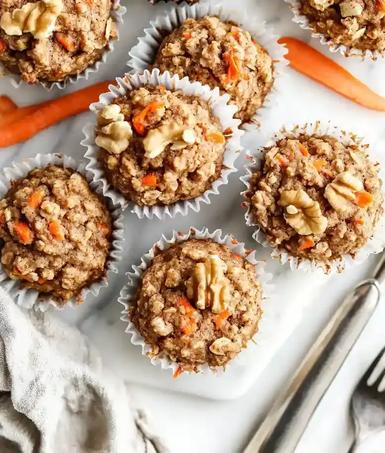 Healthy Oatmeal Carrot Muffins Recipe
