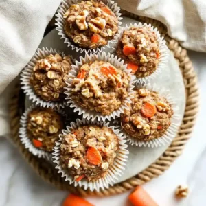 Healthy Oatmeal Carrot Muffins Recipe