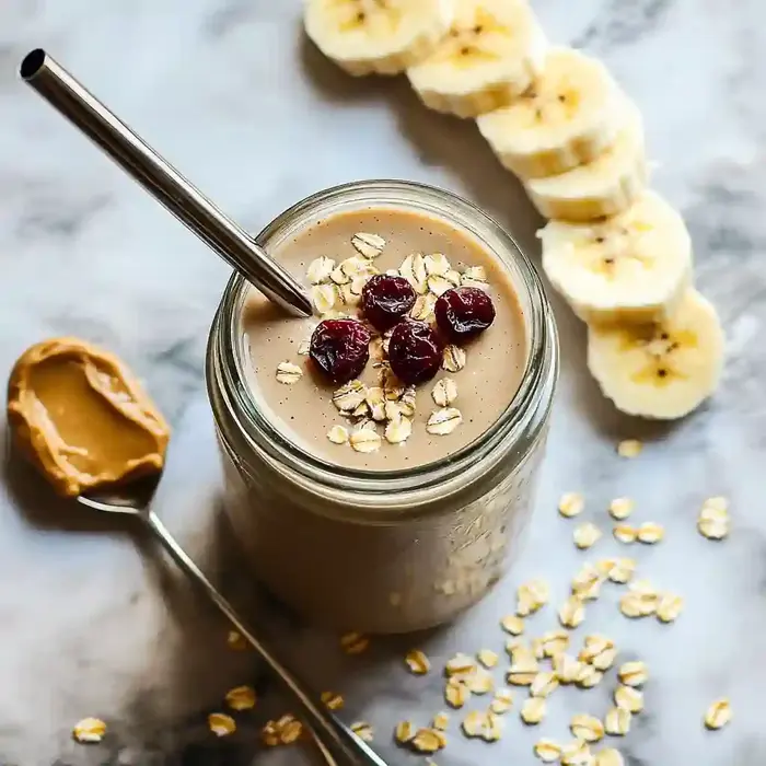Healthy Oatmeal Smoothie With Banana