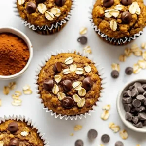 Healthy One-Bowl Pumpkin Oatmeal Muffins