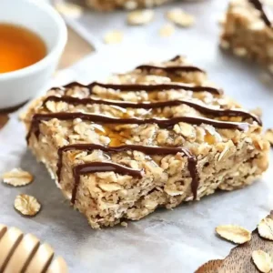 Healthy Peanut Butter Oatmeal Bars