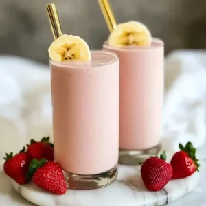Healthy Strawberry Banana Protein Smoothie