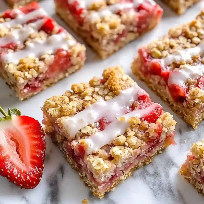 Healthy Strawberry Oatmeal Bars