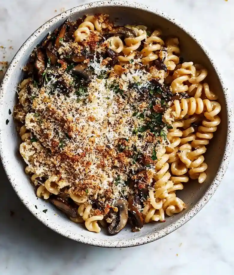 Herb Roasted Mushroom Pasta
