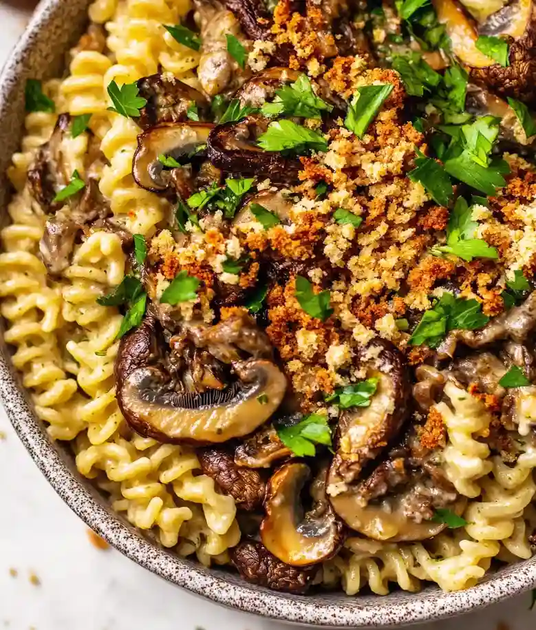 Herb Roasted Mushroom Pasta