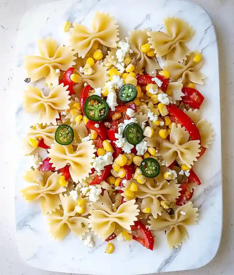 Jalapeno Sweet Corn Pasta Salad