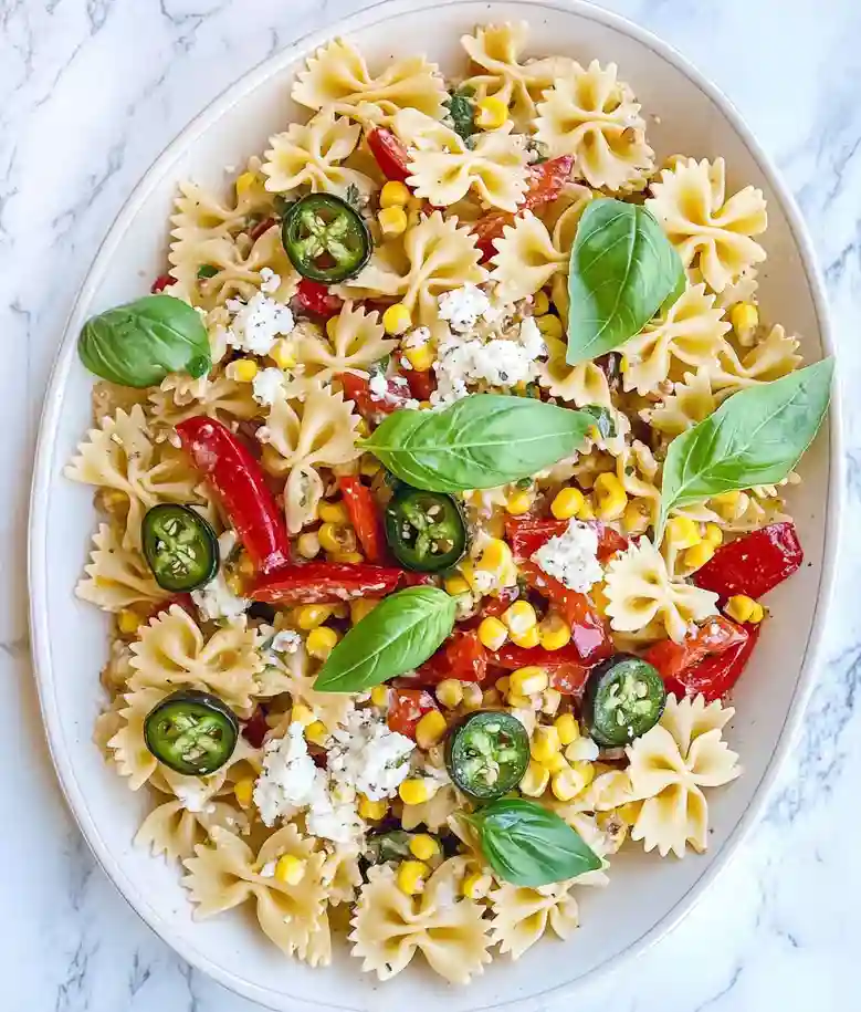 Jalapeno Sweet Corn Pasta Salad